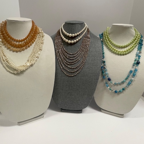 6 Multi Strand Vintage to Modern Chokers and Necklaces - Picture 10 of 10